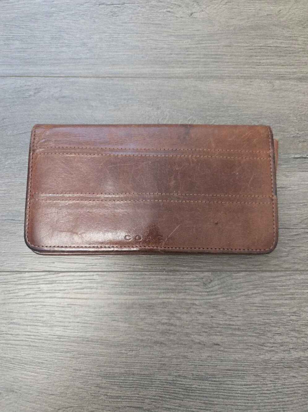 Coach Brown Leather Wallet Vintage Heritage Classic